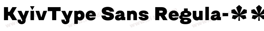 KyivType Sans Regula字体转换